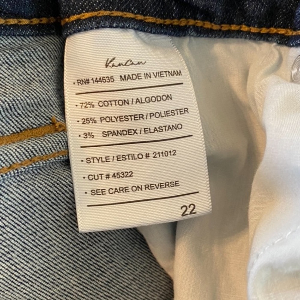 Sold!!!KanCan High Rise Skinny Stretch Jean 5X - Picture 8 of 8